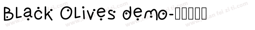 Black Olives demo字体转换